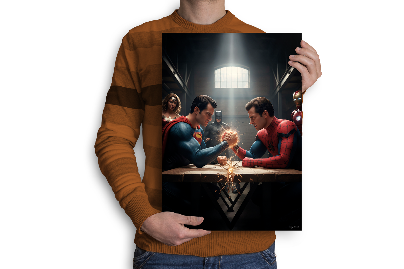 Poster Superman & Spiderman