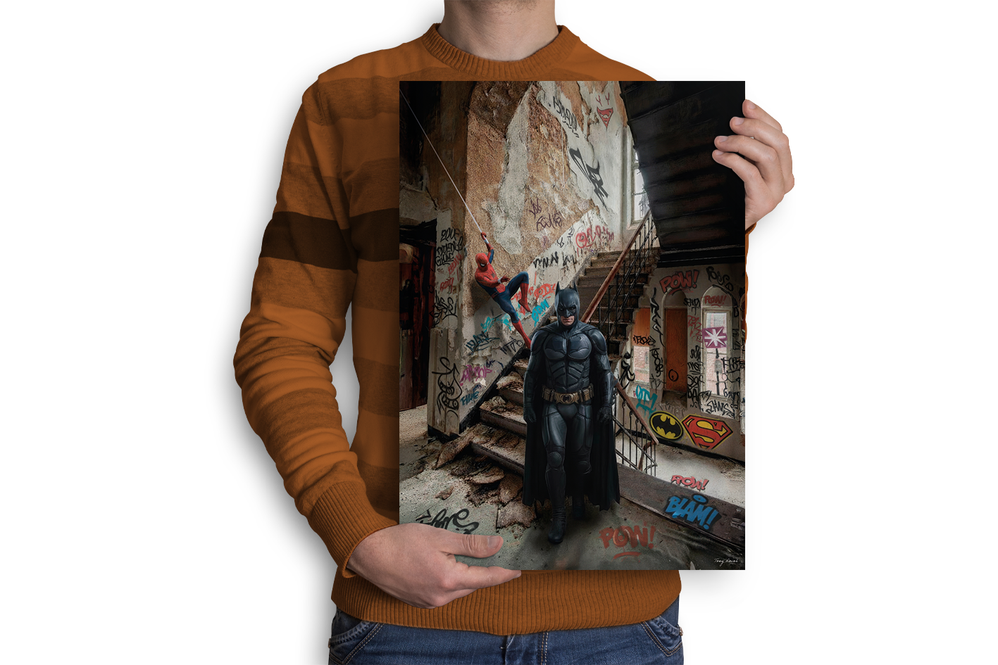 Poster Batman & Spiderman